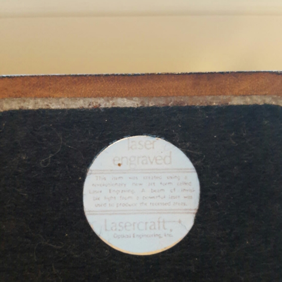 Vintage Pair Walnut Lasercraft Bookends - Picture 13 of 13